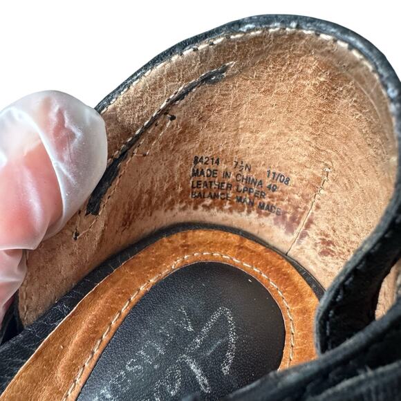 Clarks Artisan Women's Erda Wedge Leather Strappy Sandal Woven Open Toe -‎ 7.5 - Picture 7 of 9